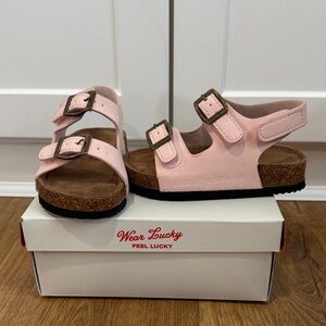 Lucky Brand Light Pink Kids Sandals with Buckles